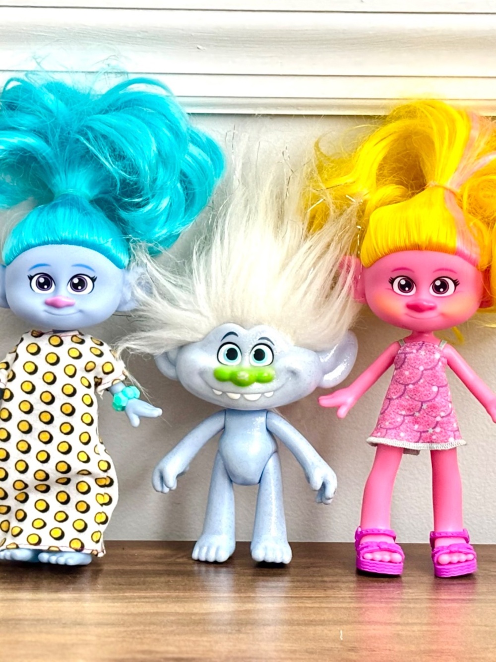 Trolls Band Together Fashion Dolls Chenille Viva Glitterific Guy Diamond LOT Toy